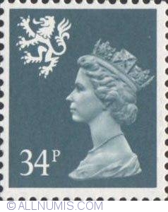 Image #1 of 34 Pence - Queen Elizabeth II Scotland
