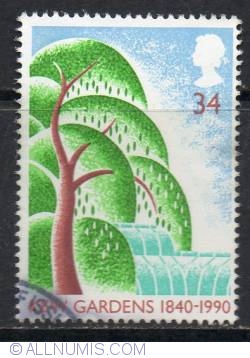 34 Pence - Willow Tree and Palm House