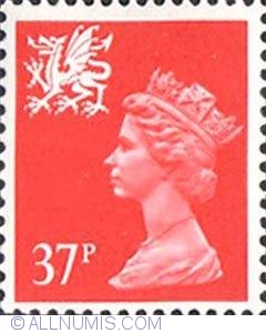 Image #1 of 37 Pence - Queen Elizabeth II Wales