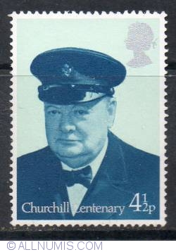 Image #1 of 4 1/2 Pence Churchill in Royal Yacht Squadron Uniform