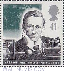 Image #1 of 41 Pence - Guglielmo Marconi and Early Wireless