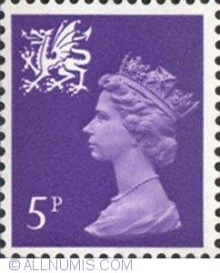 Image #1 of 5 Pence - Queen Elizabeth II Wales