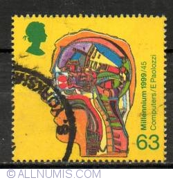 Image #1 of 63 Pence - Computer inside Human Head