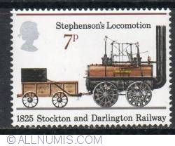 7 Pence Stephenson's Locomotion, 1825