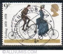 9 Pence Penny-farthing and 1884 Safety Bicycle