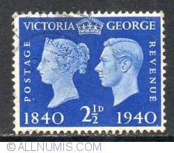 Image #1 of 2 1/2 Penny - Victoria & George VI