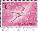 10 Lire 1963 - High jump