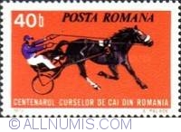 40 Bani 1974 - Centenarul curselor de cai din România