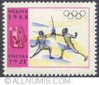 7,90 Zloty 1968 - Fencing