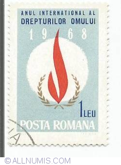Image #1 of 1 Leu - UN badge of human rights