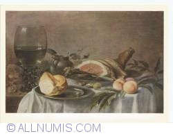 Image #1 of Pieter Claesz - Breakfast with ham, still-life