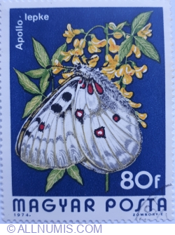 80 Filler 1974 - Apollo (Parnassius apollo)