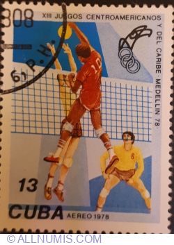 Image #1 of 13 Centavos 1978 - Volleyball