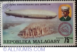 Image #1 of 75 Francs 1976 - 75 years Zeppelin airship