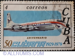 Image #1 of 4 Centavos 1979  - Airplane