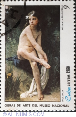 Image #1 of 9 Centavos 1980 - William A. Bouguereau "Innocence"