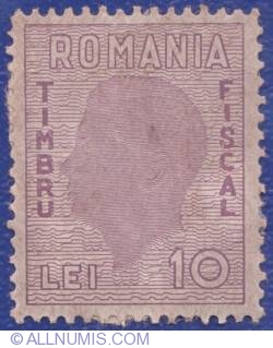 10 Lei 1942 - Fiscal stamp
