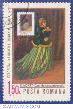 Image #1 of 1.50 Lei 1970 - Reproducerea unei ilustrate - Monet