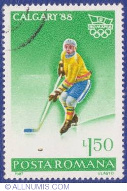 1.50 Lei - Calgary '88 - Hockey