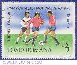 3 Lei - Turneul final al Campionatului mondial de fotbal - Italia '90