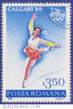 3.50 Lei - Calgary '88 - Figure skating