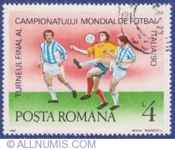4 Lei - Turneul final al Campionatului mondial de fotbal - Italia '90