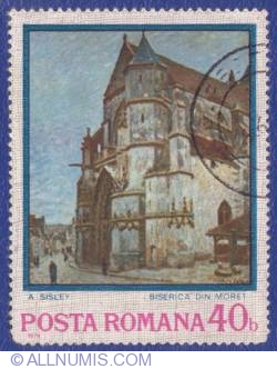 Image #1 of 40 Bani -  A. Sisley - Biserica din Moret
