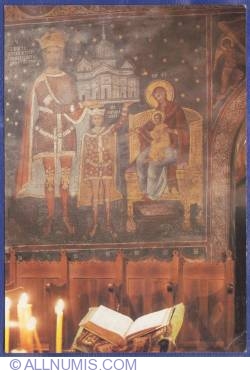 Image #1 of Mănăstirea Cozia - Tabloul votiv cu domnitorul Mircea cel Bătrân