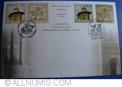 Monuments included in UNESCO World Heritage List (Joint stamp issue Romania - Russian Federation)