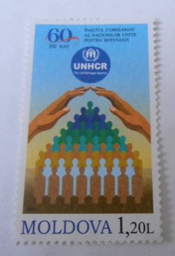 1.20 Lei - 60 de ani_Inaltlu Comisariat al Natiunilor Unite pentru Refugiati