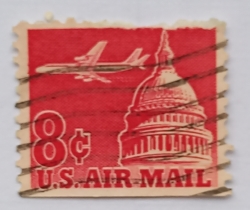 Image #1 of 8 Cents 1962 - Jet Airliner over Capitol