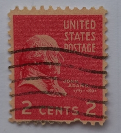 Image #1 of 2 Cents 1938 - John Adams (1797-1891)