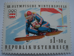 1 Schilling + 50 Groschen 1975 - Downhill skiing (Innsbruck)