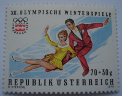 Image #1 of 70 + 30 Groschen 1975 - Figure-skating