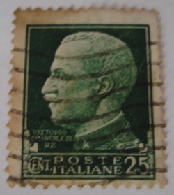 25 Centesimo - King Vittorio Emanuele III Facing Left