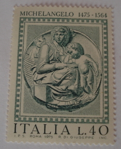 Image #1 of 40 Lire 1975 - Michelangelo Buonarroti