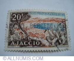 Image #1 of 20 Francs 1954 - Ajaccio Bay (Corse)