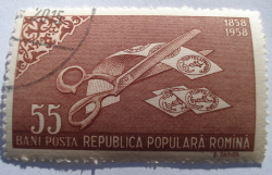 Image #1 of 55 Bani 1958 - Scissors and stamps