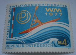 4 Schillings 1977 - World Championship of White Water Rafting