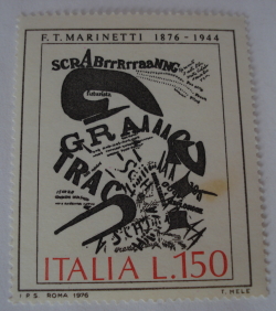 Image #1 of 150 Lire 1976 - The Gunner's Letter by Filippo Tommaso Marinetti