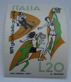20 Lire 1971 - Trei sporturi