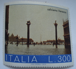 300 Lire 1973 - Piazetta San Marco ( Save Venice)