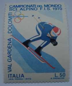 Image #1 of 50 Lire 1970 - World Skiing Championships