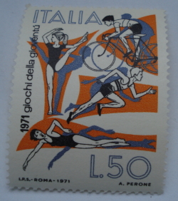 Image #1 of 50 Lire 1971 - Patru Sporturi