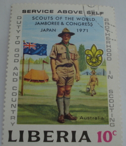 10 Cents 1971 -  Boy Scout World Jamboree