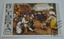 15 Cents - P. Brueghel : Peasants dancing