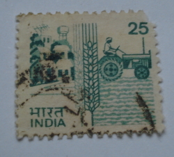 Image #1 of 25 Paisa 1985 - Village, Wheat and Tractor