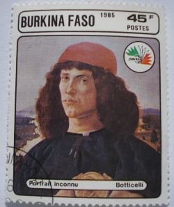 Image #1 of 45 Francs 1985 - "Unknown portrait" by Botticelli