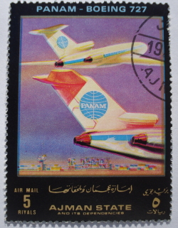 Image #1 of 5 Riyals - PANAM - Boeing 727