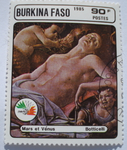 Image #1 of 90 Francs 1985 - "Mars and Venus" by Botticelli
